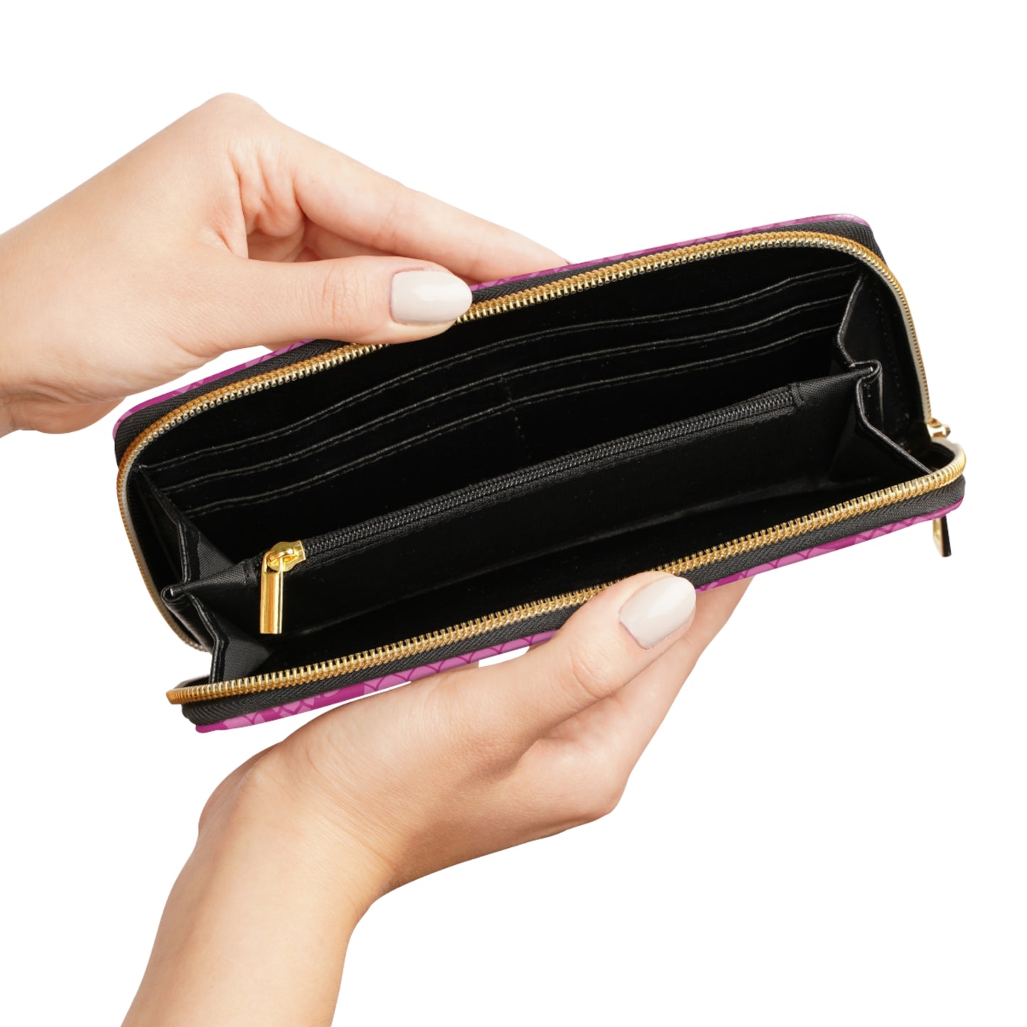 The 'Fancy' Glam| Zipper Wallet (Pink)