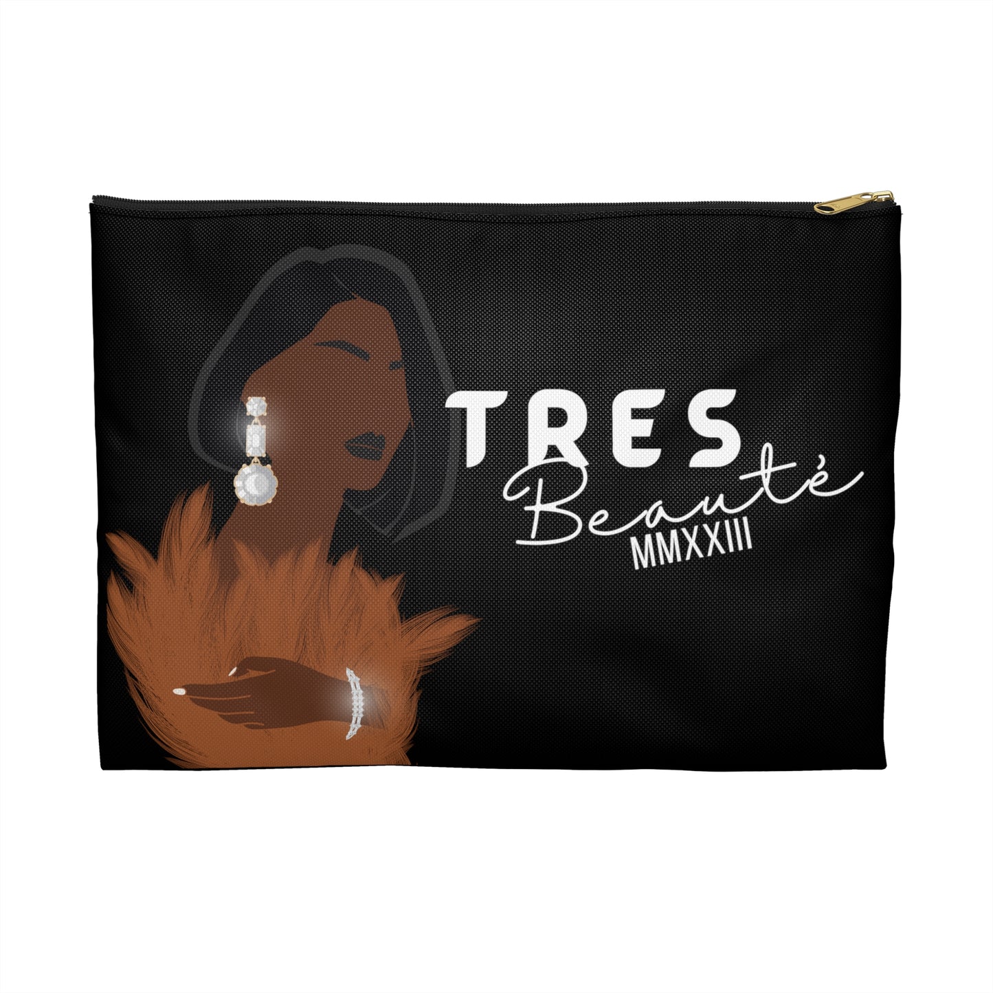 Tres Beauté Lady In Feathers| Cosmetic Bag