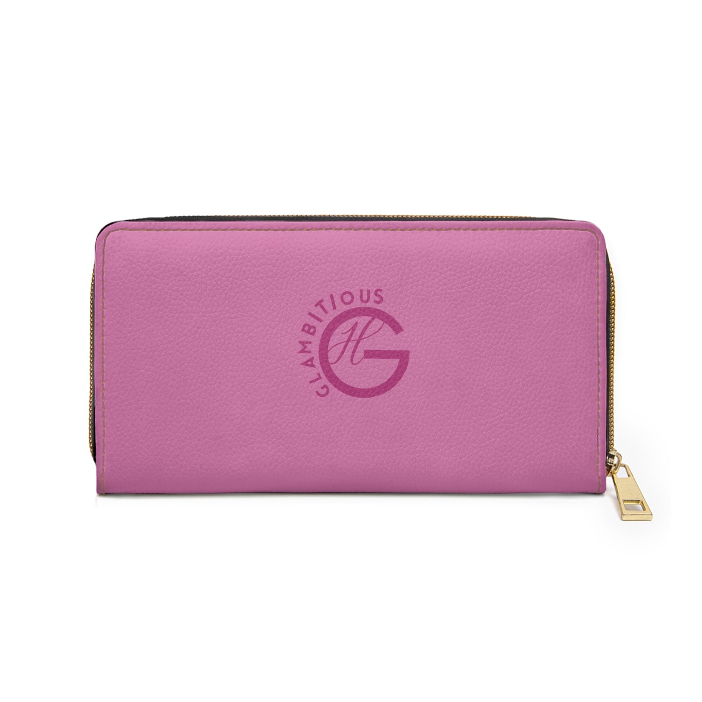 Glambitious Logo| Zipper Wallet (Pink)