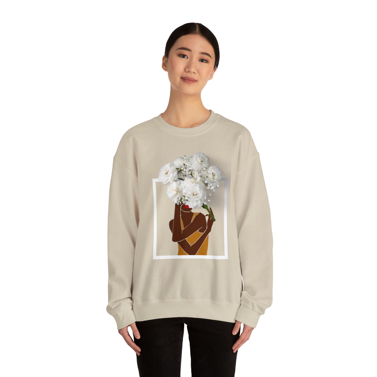 Crewneck Sweatshirt | Coco La Fleur Outline