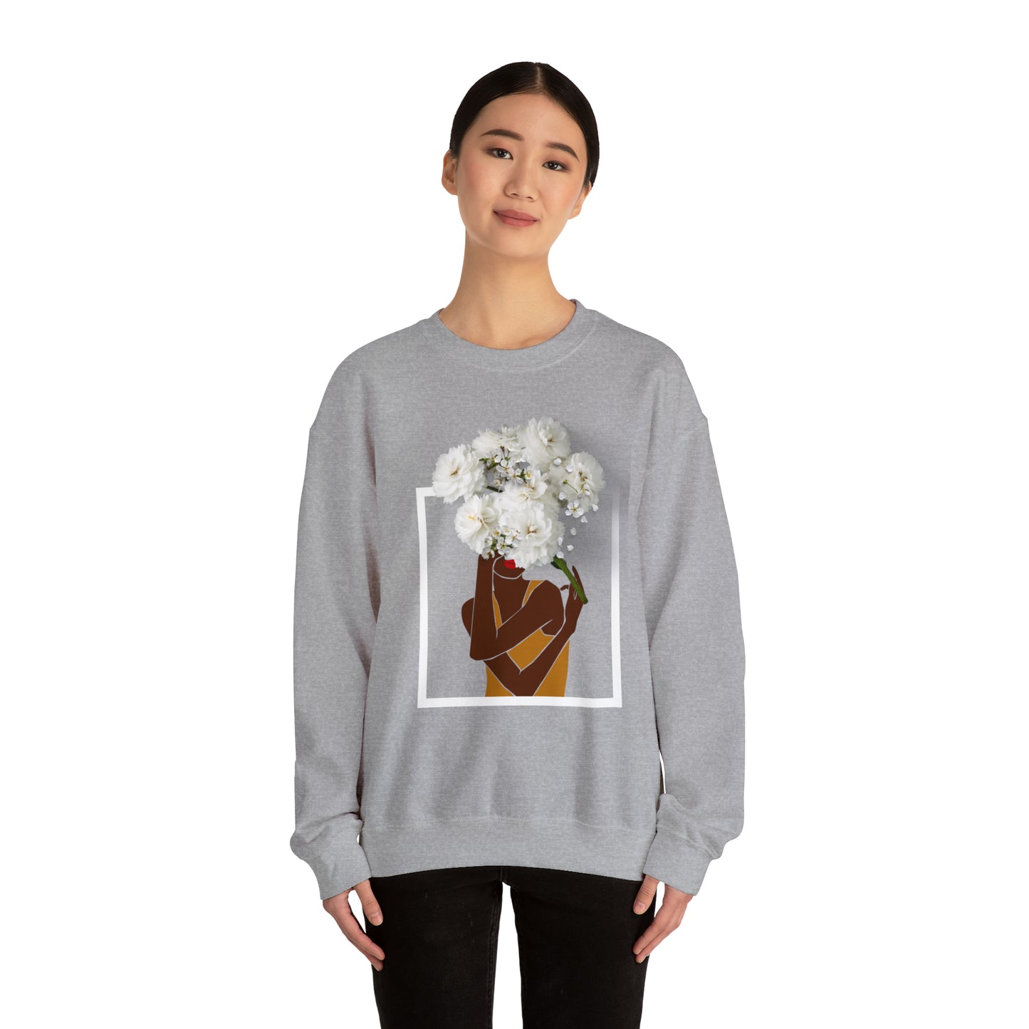 Crewneck Sweatshirt | Coco La Fleur Outline