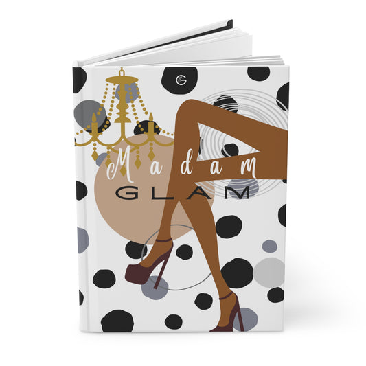 Madam Glam_Caramel (Dots)| Hardcover Journal Matte