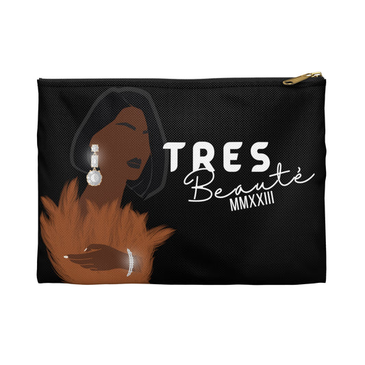 Tres Beauté Lady In Feathers| Cosmetic Bag