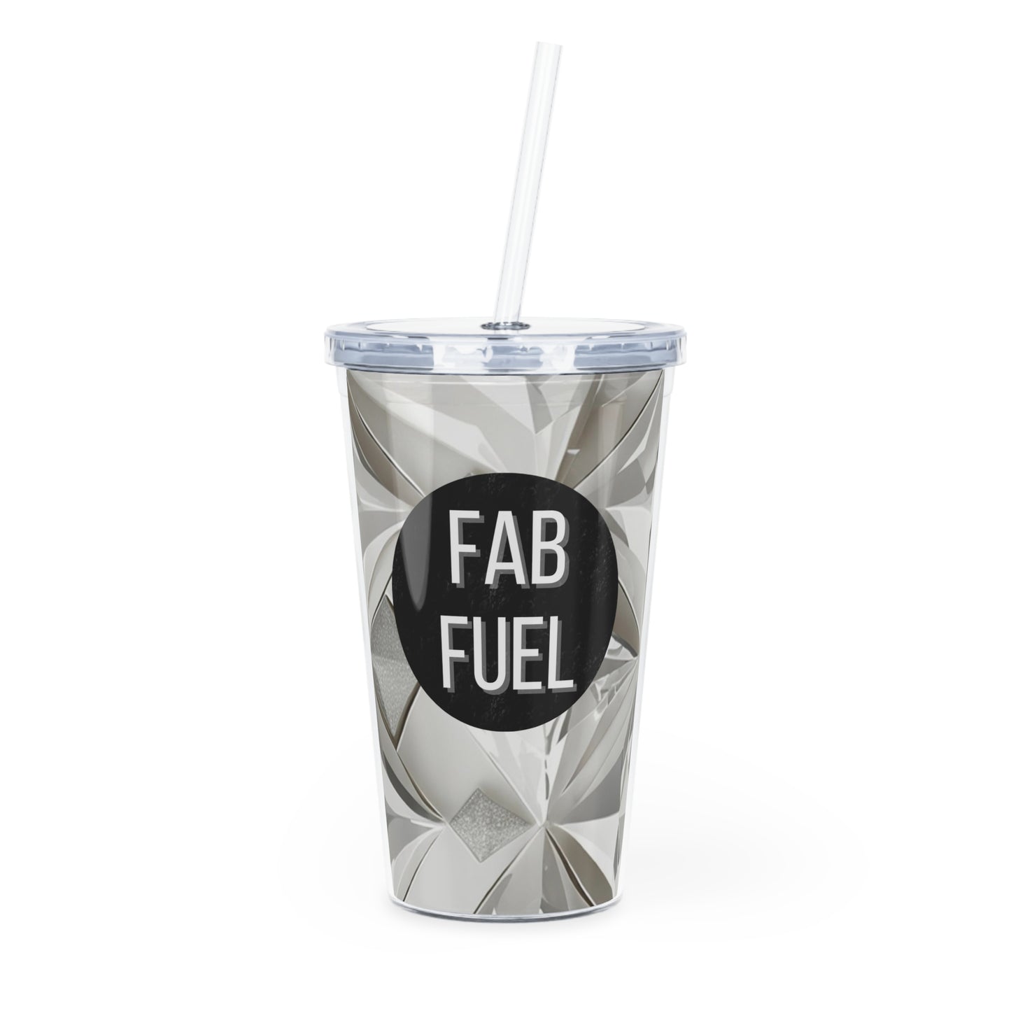 Fab Fuel | Plastic Tumbler with Straw