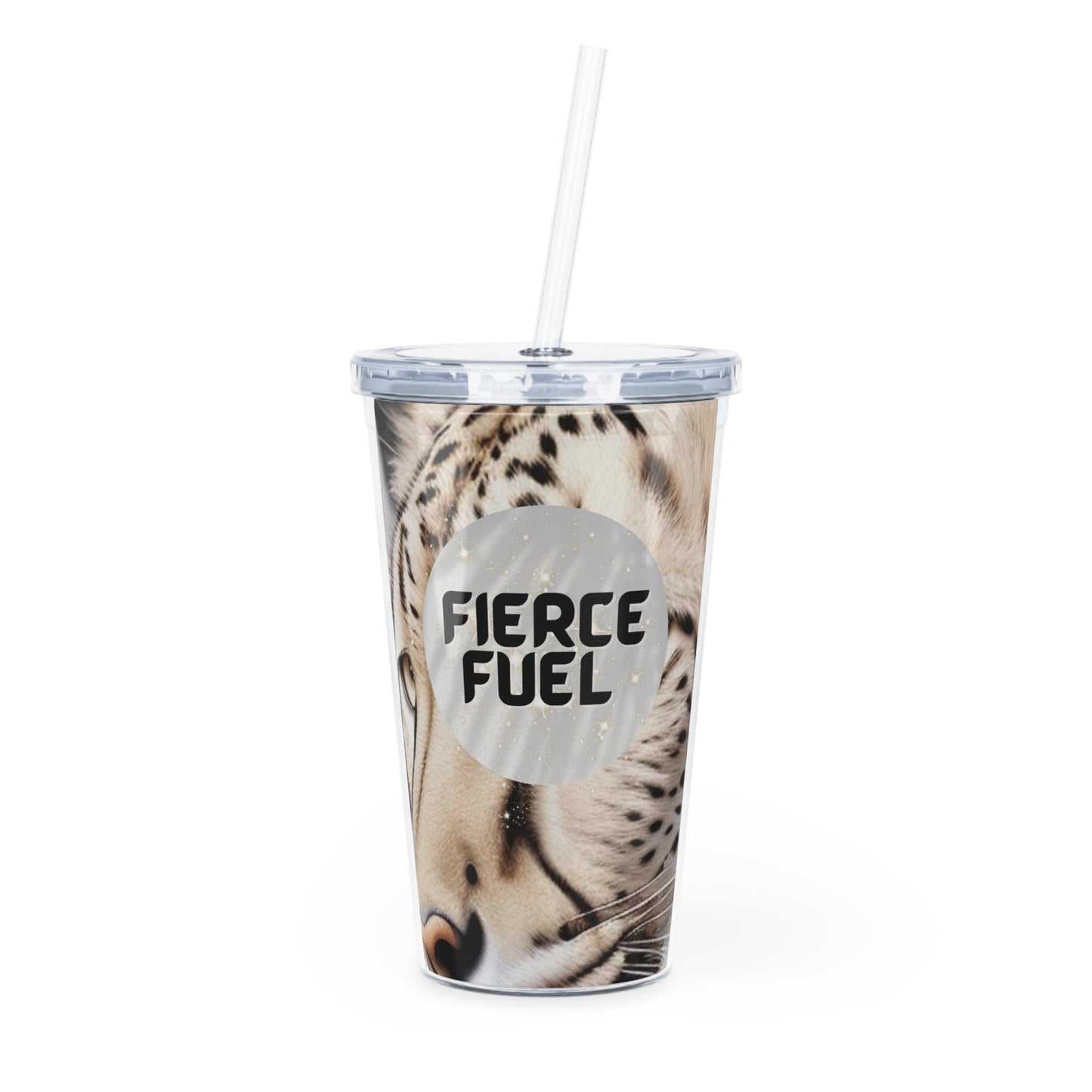 Fierce Fuel | Plastic Tumbler with Straw