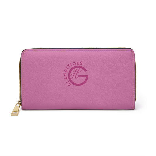 Glambitious Logo| Zipper Wallet (Pink)